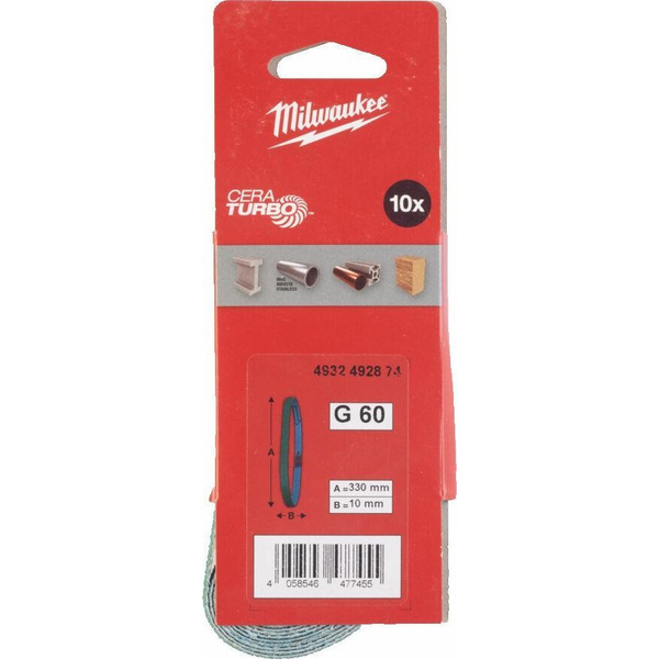 Milwaukee csiszolószalag G60 10x330mm 10db