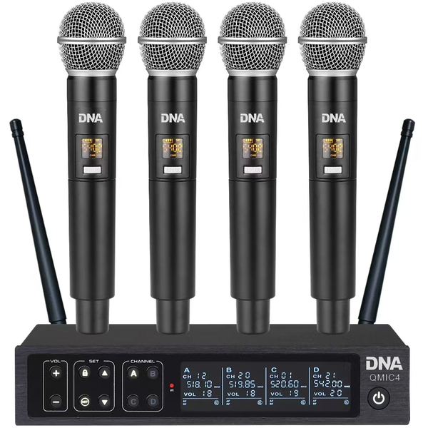 DNA QMIC4 mikrofon bezprzewodowy 4x nadajnik doręc
