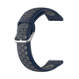 Pótszíj (univerzális, 20 mm, szilikon, lyukacsos, légáteresztő) SÖTÉTKÉK / SZÜRKE [Realme Watch]