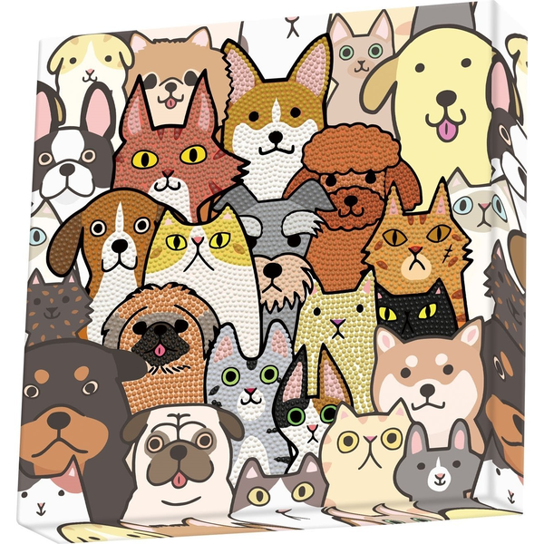 Diamond Dotz Diamond Painting Perros Y Gatos