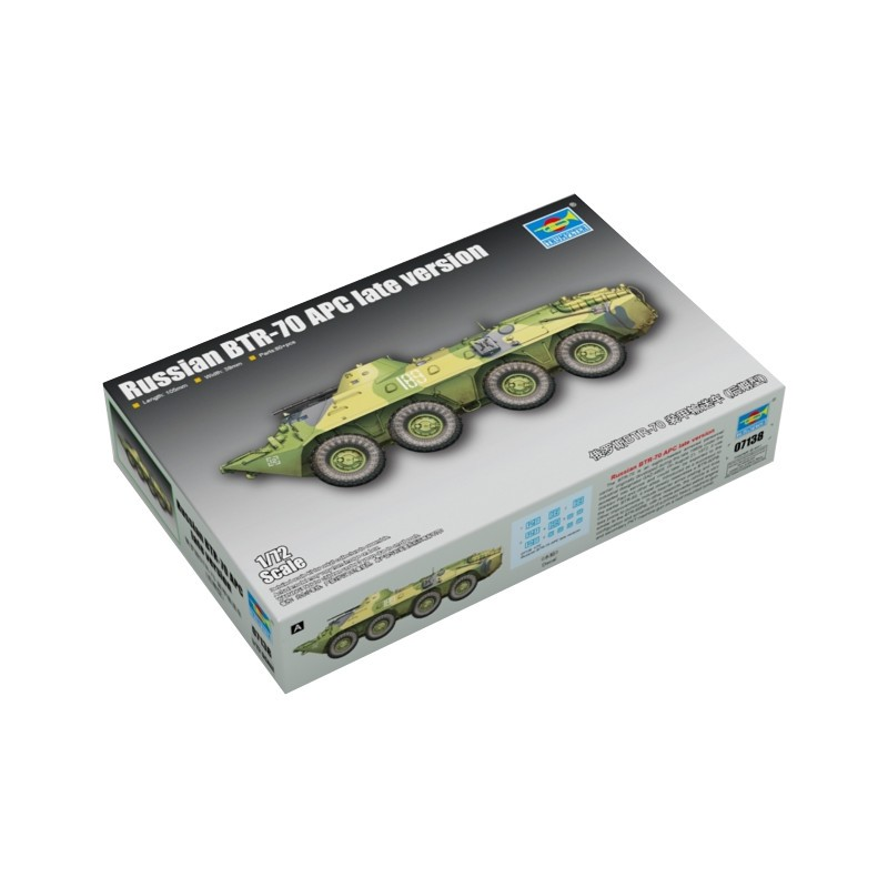 Trumpeter Russian BTR-70 APC Páncélozott autó műanyag makett (1:72) (07138)