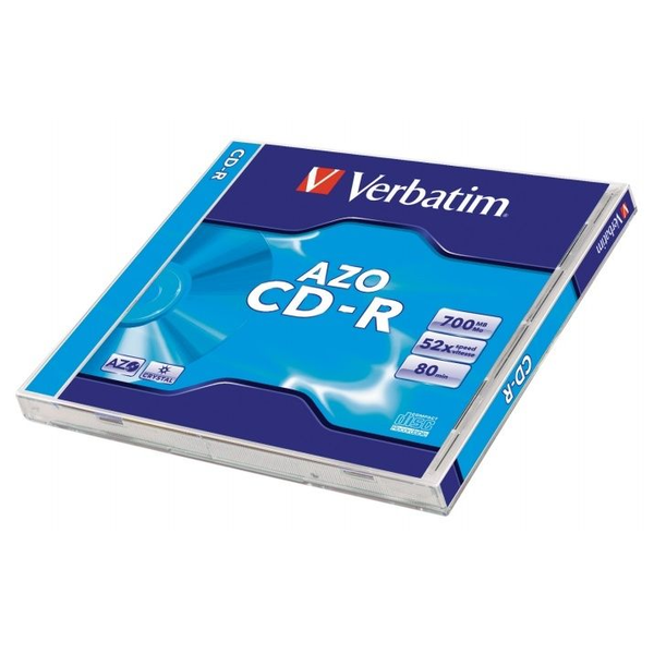 Verbatim CD-R AZO Crystal 700 MB 52x 1 pz