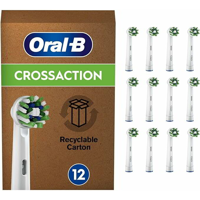 Oral-B CrossAction CleanMaximizer Elektromos fogkefe pótfej - Fehér (12db) (395324)