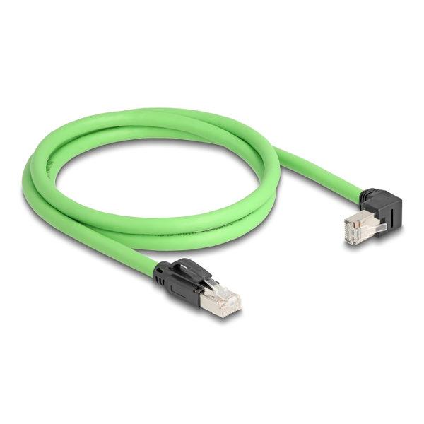 Sieťový kábel RJ45 Cat.6A samec na samec SF/UTP PUR (TPU) 1m Delock 80895