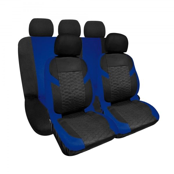 Oto Top Lyon üléshuzat szett 9db-os fekete-kék (38043767) (ototop38043767)