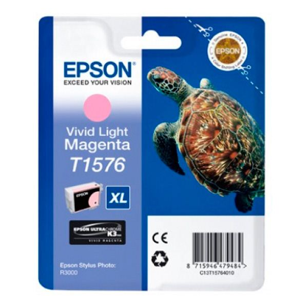 Epson Turtle T1576 cartouche d'encre 1 pièce(s) Original Rendement élevé (XL) Magenta vif clair