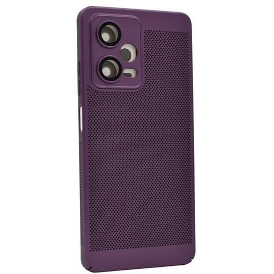 Gigapack Xiaomi Redmi Note 12 Pro 5G légáteresztő, lyukacsos műanyag tok lila (GP-142596) (GP-142596)