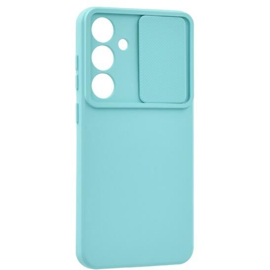 Gigapack Samsung Galaxy S24 5G (SM-S921) kameravédős szilikon tok matt mentazöld (GP-153838) (GP-153838)