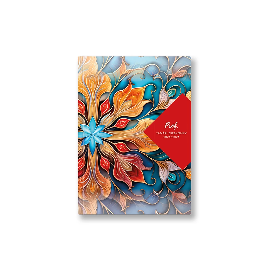 Toptimer Mandala 2025/2026 tanév Tanári zsebkönyv - Mintás (26P100J-00E)