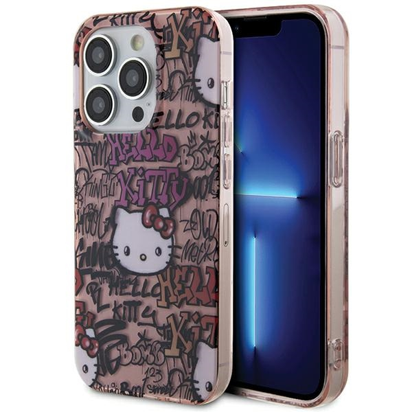 Hello Kitty IML Tags Graffiti iPhone 15 Pro Max telefon tok - Pink (HKHCP15XHDGPTP)