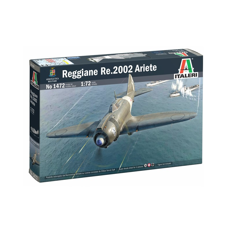 Italeri Reggiane Re.2002 Ariete támadó repülőgép Műanyag makett 1:72 (1472)