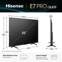 Hisense 55" 55E7QPRO 4K UHD Smart Gamer QLED TV