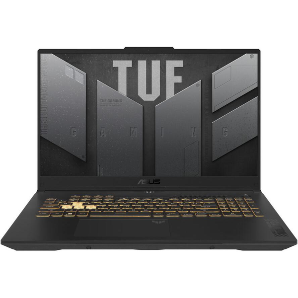 ASUS TUF Gaming F17 FX707VV-HX240W Intel® Core™ i7 i7-13620H Ноутбук 43,9 см (17.3") Full HD 16 GB DDR5-SDRAM 1 TB SSD NVIDIA GeForce RTX 4060 Wi-Fi 6 (802.11ax) Windows 11 Home Немски Сив