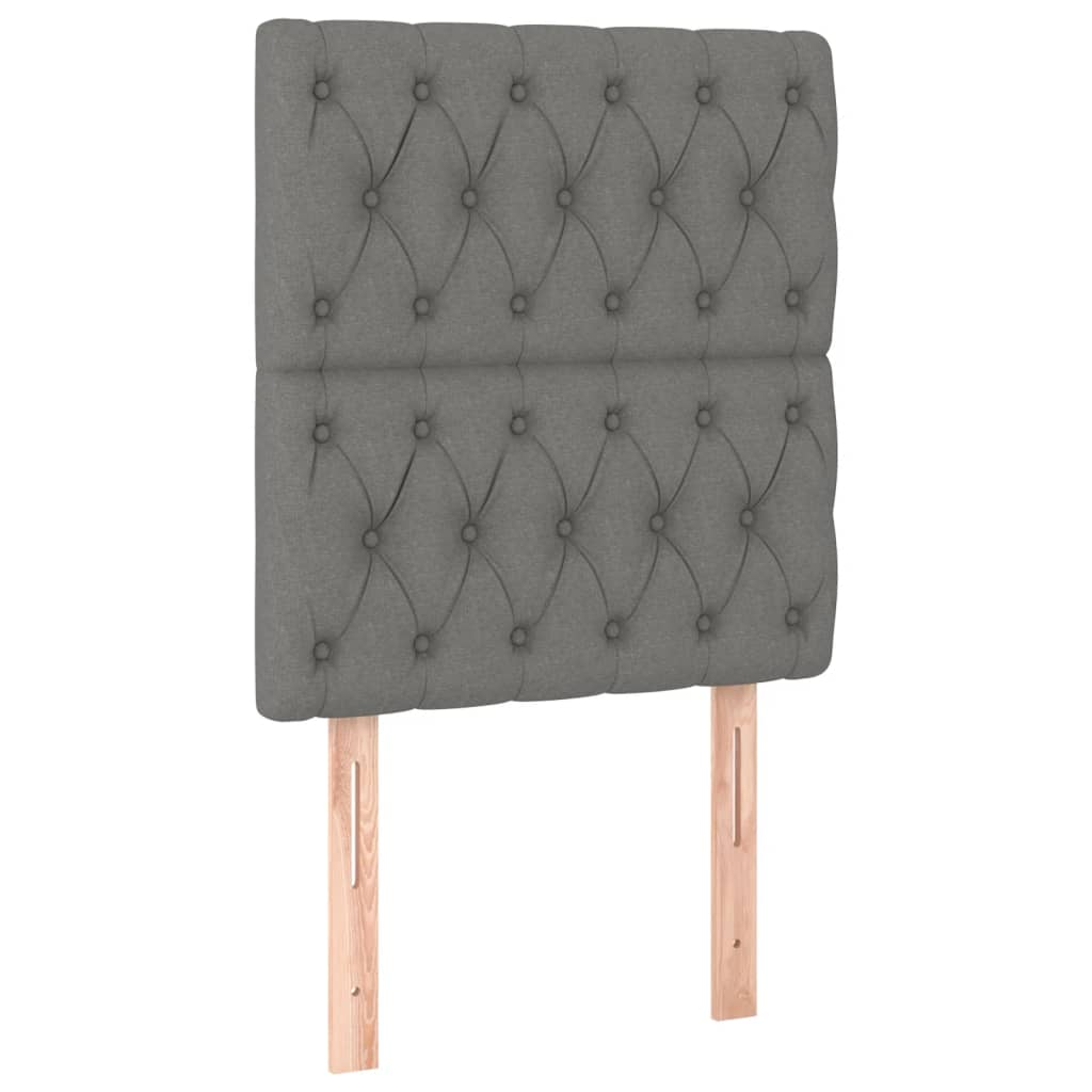 2 db sötétszürke szövet fejtámla 80x7x78/88 cm (3116643)