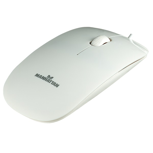 Manhattan Silhouette Optikai Egér USB Fehér 1000 DPI