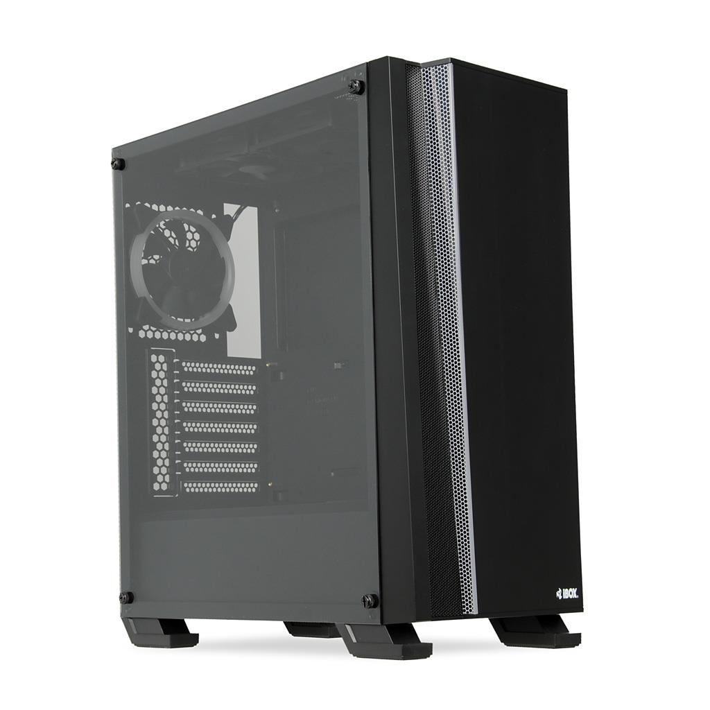 iBox Wizard 4 Számítógépház - Fekete (OW4)