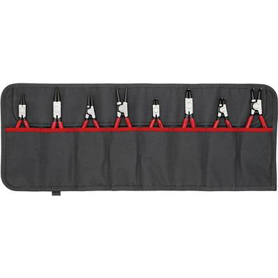 Seeger gyűrű fogó készlet Alkalmas Külső- és belső csapágygyűrűk 12-25 mm, 19-60 mm 10-25 mm, 19-60 mm Hegy forma Egyenes, Hajlított, 90° Knipex 00 19 58 V01 (00 19 58 V01)