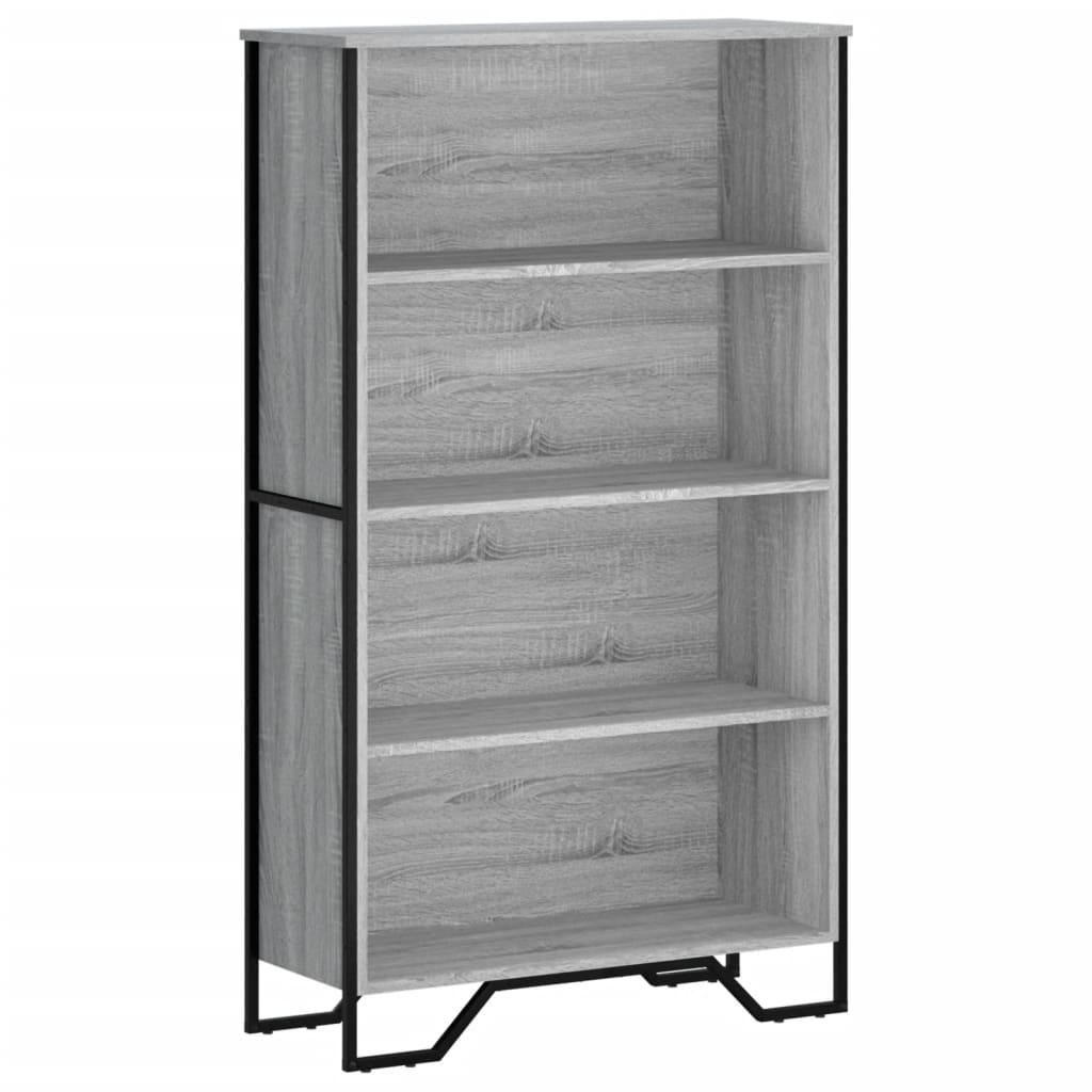 szürke sonoma színű szerelt fa könyvespolc 80 x 31 x 137,5 cm (848632)