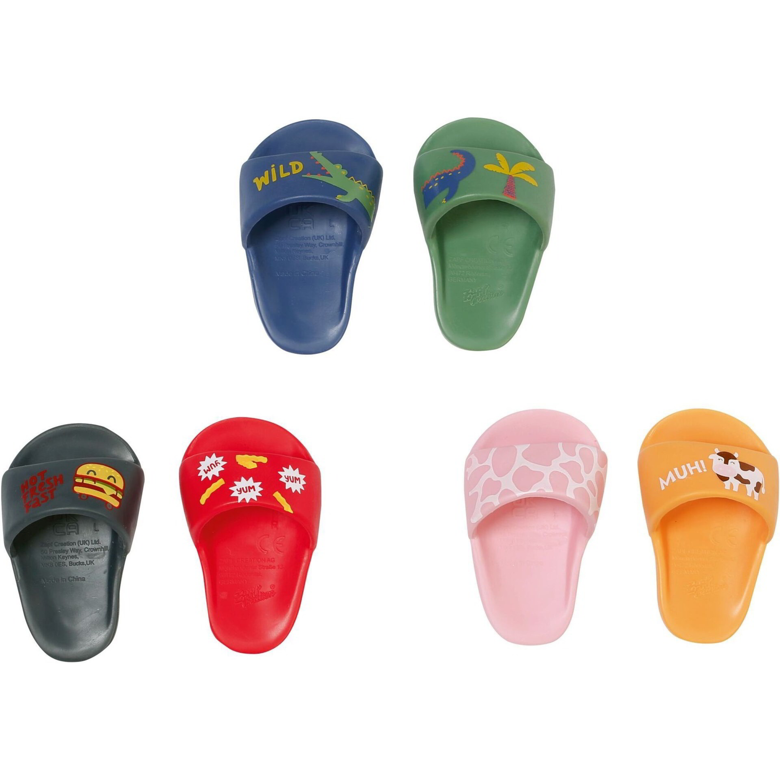 BABY born Slippers 3 ass. 43cm topánky pre bábiku (836811)