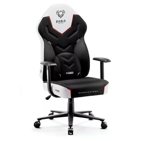 Diablo Chairs X-Gamer Normál Gamer szék - Fekete / Fehér