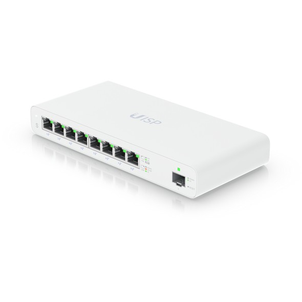 Ubiquiti UISP-S суич, 8x портове, PoE
