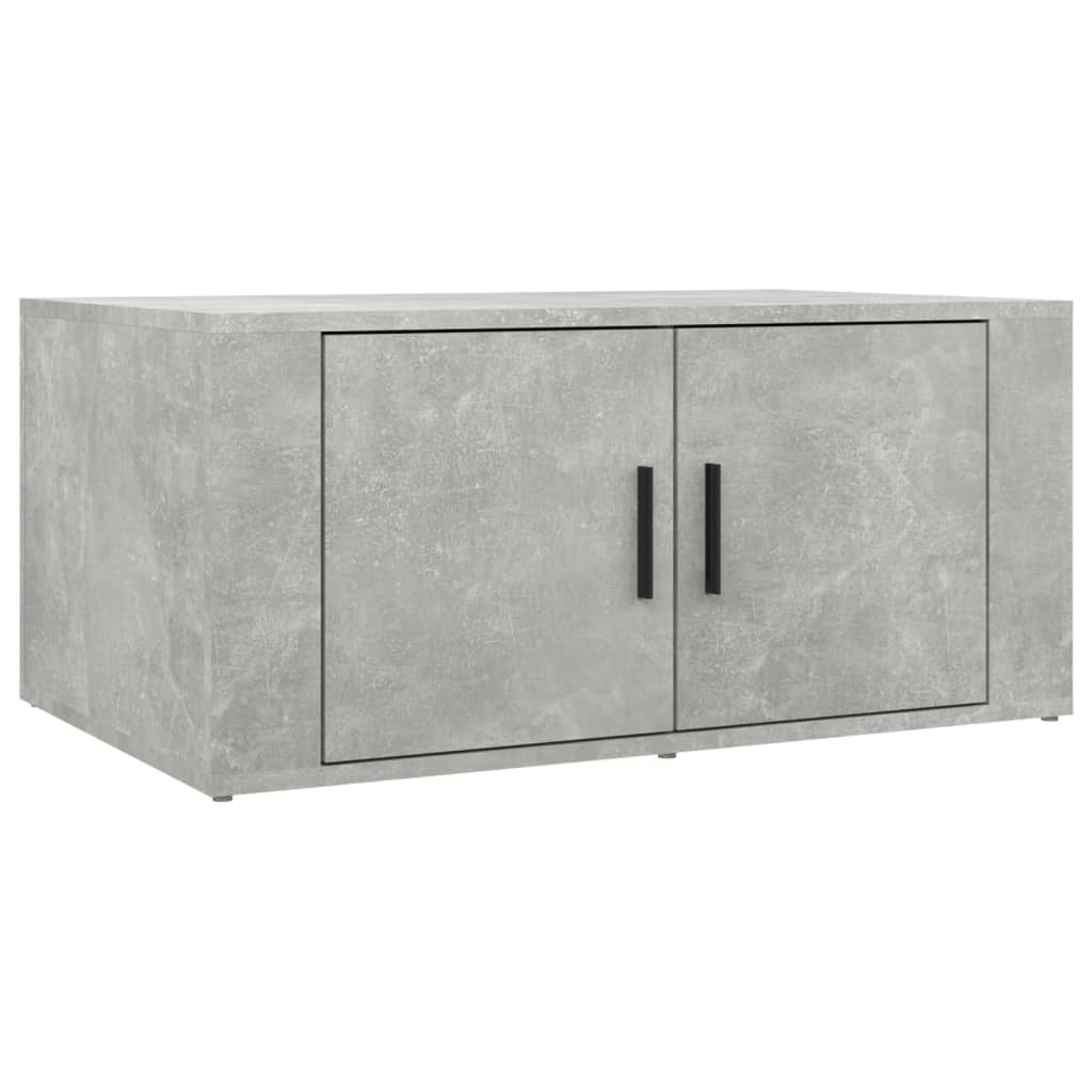 betonszürke szerelt fa dohányzóasztal 80 x 50 x 36 cm (816516)