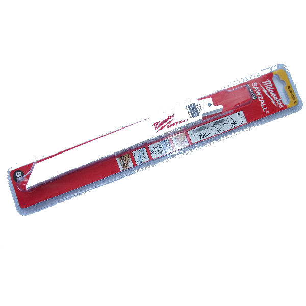 Комплект от 5 ножа за саблен трион, мулти-материал, Bi-Metal, 10/14 TPI, 200 mm, Milwaukee