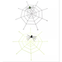 Óriási pókháló világító pókkal Halloween-i dekoráció 220 cm - Többféle