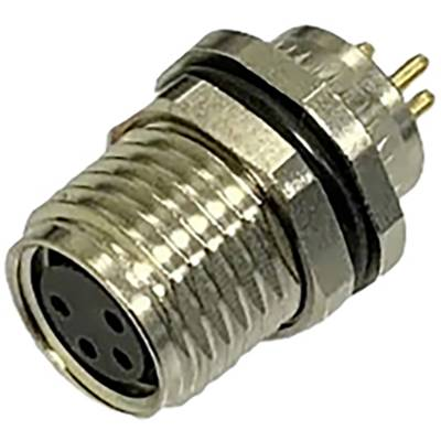 BKL Electronic 2701504 Érzékelő/működtető beépíthető hüvely M8 Pólusszám: 4 1 db (2701504)