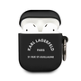 CG MOBILE KARL LAGERFELD RUE ST GUILLAUME szilikon tok (karabíner) FEKETE Apple AirPods 1/2 (KLACA2SILRSGBK)