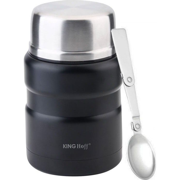 KingHoff Termos obiadowy KH-1459 0.5 l Czarny
