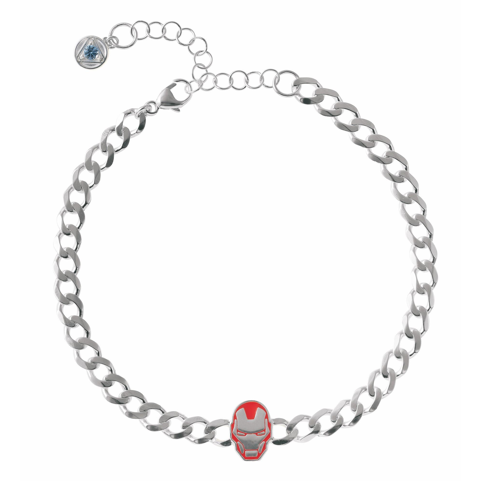 Disney Iron Man Marvel BS00084SRRQL-7-XS (Ag 925/1000, 4,97 g) karkötő, uniszex, ezüst (BS00084SRRQL-7-XS)