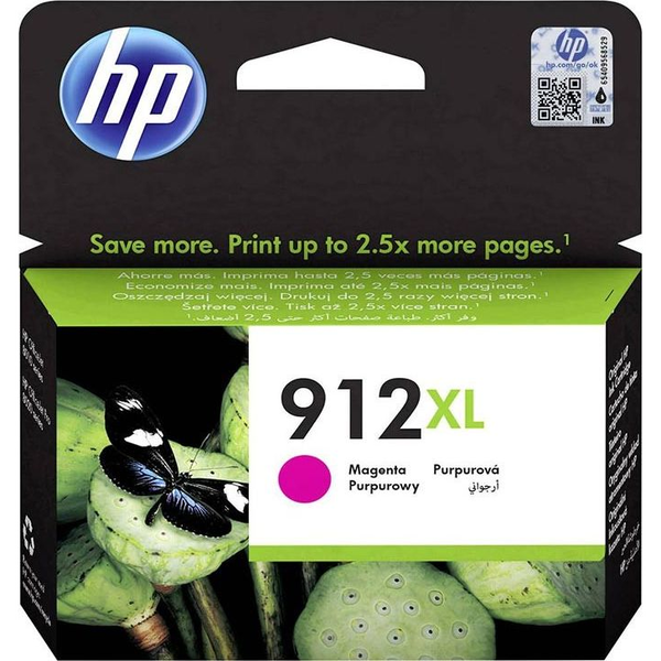HP 912XL High Yield Magenta Original Ink Cartridge blækpatron 1 stk Højt (XL) udbytte