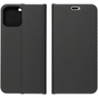 Luna Book Carbon iPhone 15 Plus Fekete Tok