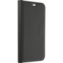 Luna Book Carbon iPhone 15 Plus Fekete Tok