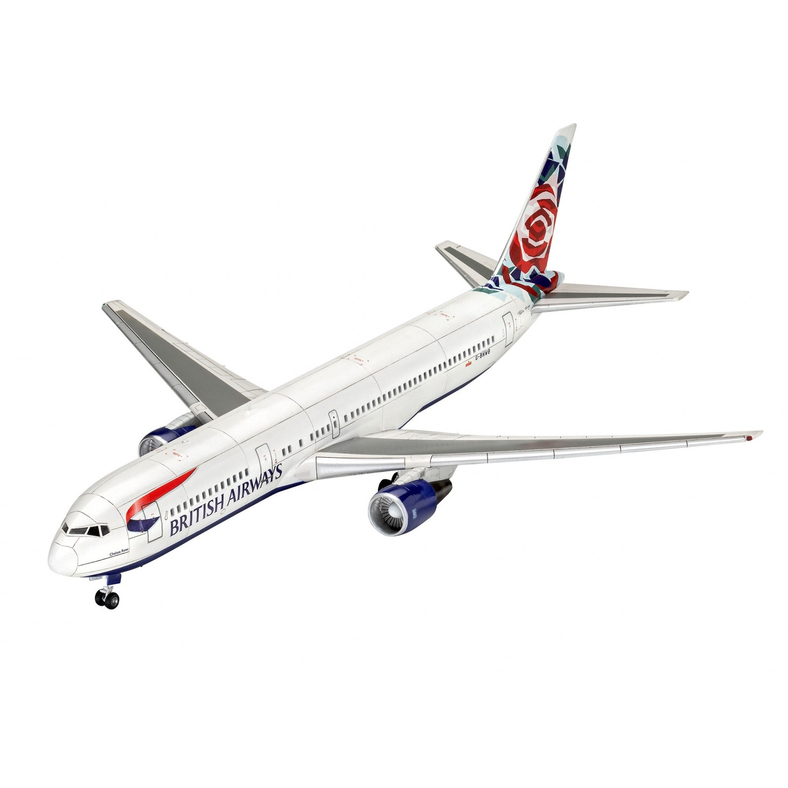Rewell Boeing 767-300ER British Airways Chelsea repülőgép műanyag modell (03862)