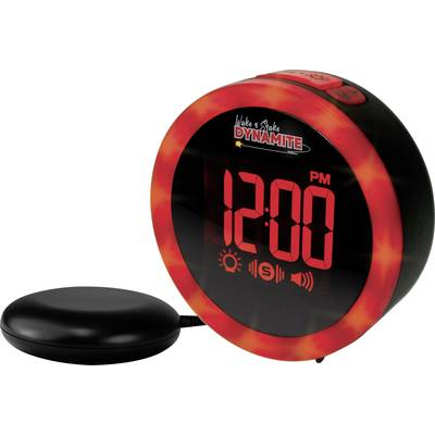 Geemarc  (JWNS-DYNAMITE_BLK_VD) Kvarc Ébresztőóra Fekete Riasztási idők 1 USB csatlakozó, Extra hangos ébresztőhang