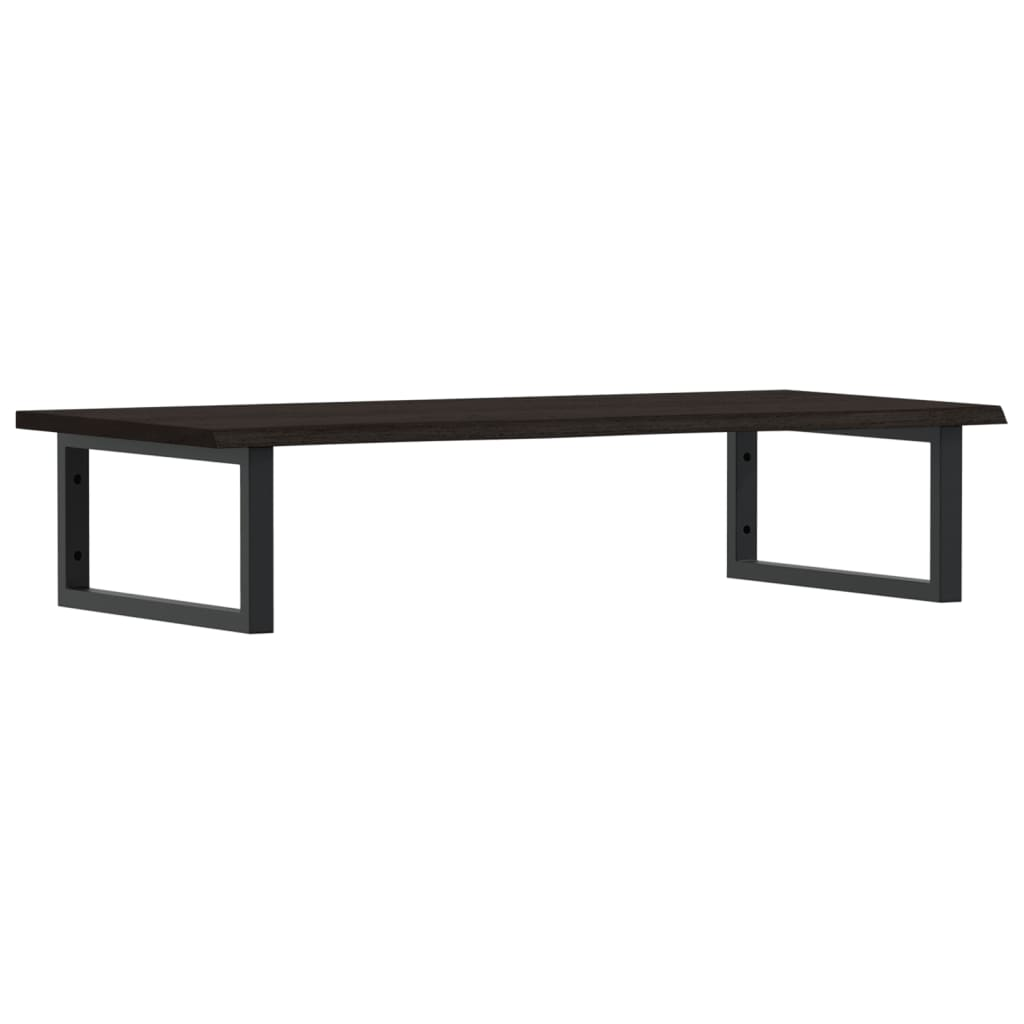 acél és tömör tölgyfa falra szerelhető mosdópolc (3302625)