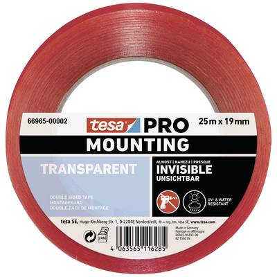 Tesa Mounting PRO Transparent (66965-00002-00) Rögzítő szalag Átlátszó (H x Sz) 25 m x 19 mm 1 db (66965-00002-00)