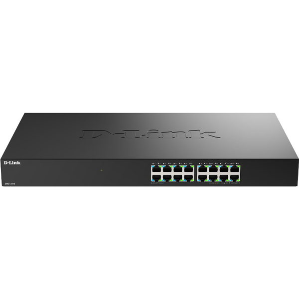 D-Link DMS-1016 Unmanaged L2+ 2.5G Ethernet (100/1000/2500) Zwart