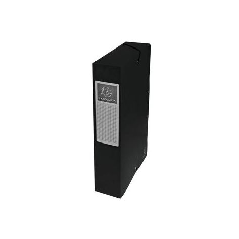 Exacompta füzetbox 60mm gerincvastagság, A4 fekete (50601E) (50601E)