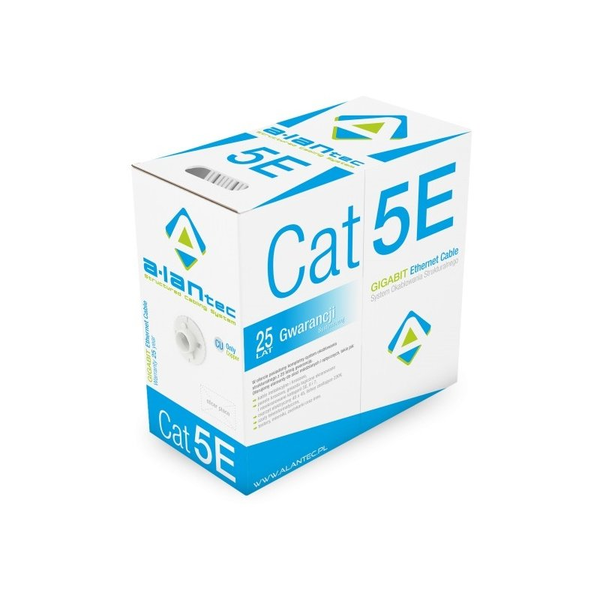 A-LANtec U/UTP CAT5e Installációs kábel 305m - Szürke