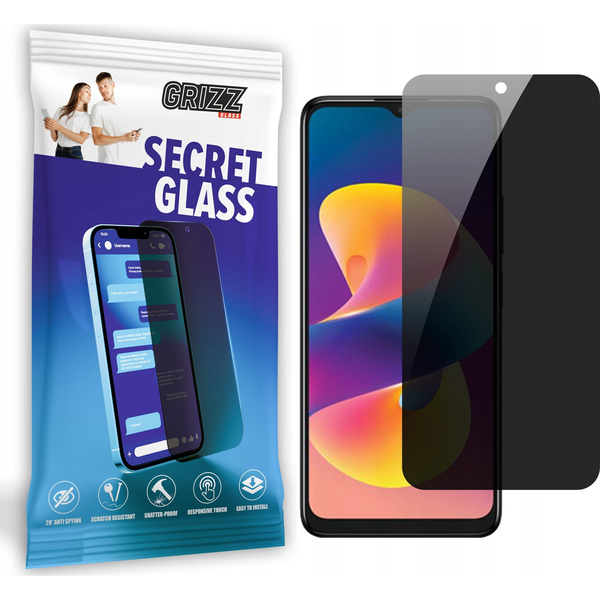  GrizzGlass Szkło prywatyzujące GrizzGlass SecretGlass do TCL 50 LE