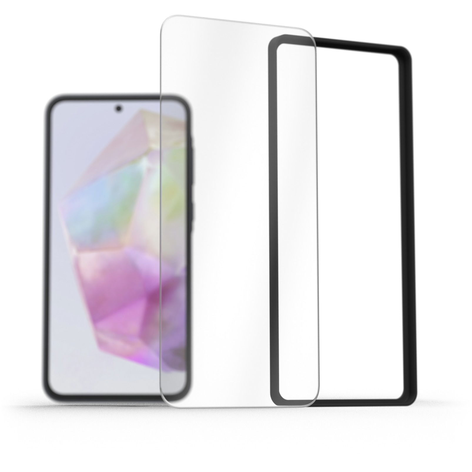 AlzaGuard 2.5D Glass EasyFit 2 Pack Samsung Galaxy A35 üvegfólia + felhelyező keret (AGD-EFG4)