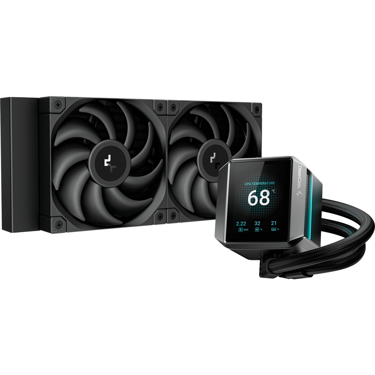 DeepCool Mystique 240 AIO CPU Vízhűtés Fekete (R-LX550-BKDSNC-G-1)