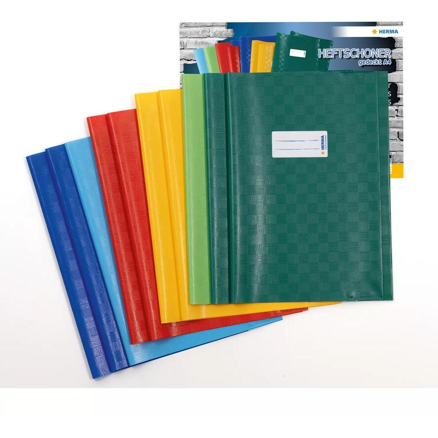 HERMA Heftschoner 10er Set A4 gedeckt (6 Farben) (19997) (19997)