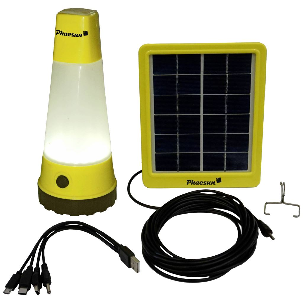 Phaesun Solar Lightkit Sun Shine napelemes asztali lámpa fekete-sárga (350115) (phae350115)