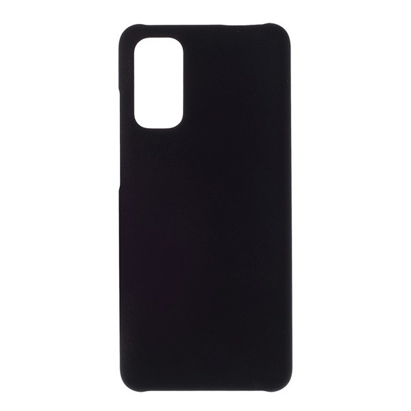 Műanyag telefonvédő (gumírozott) FEKETE [Samsung Galaxy A41 (SM-A415F)] (5996457948864)