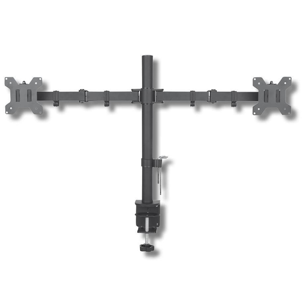 Techly ICA-LCD 382-D skærmbeslag og -stativer 68,6 cm (27") Skrivebord Sort