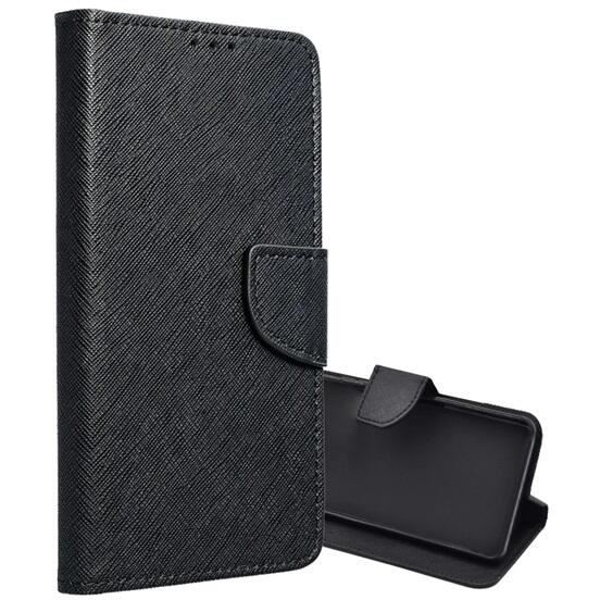 Gigapack Xiaomi Redmi Note 13 Pro Plus 5G kártyazsebes, textil hatású fliptok fekete (GP-153925) (GP-153925)